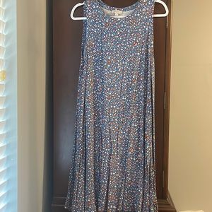 Loft outlet floral swing dress sz L